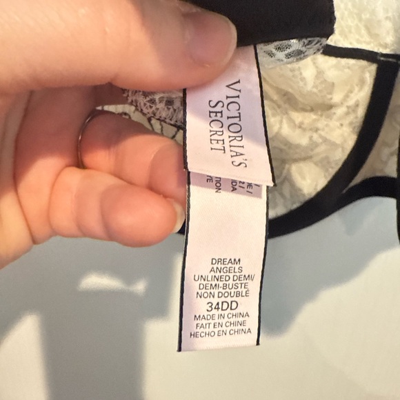 Victoria's Secret Lace Bralette in white and Black - Picture 3 of 3